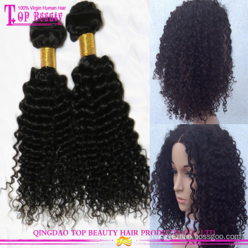 No tangle no shedding blonde mongolian kinky curly hair